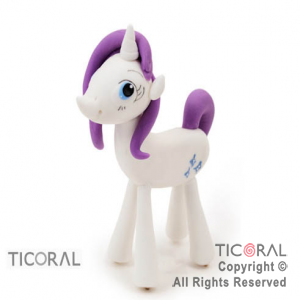 ADORNO MY LITTLE PONY RARITY A. PORCELANA FRIA x 1